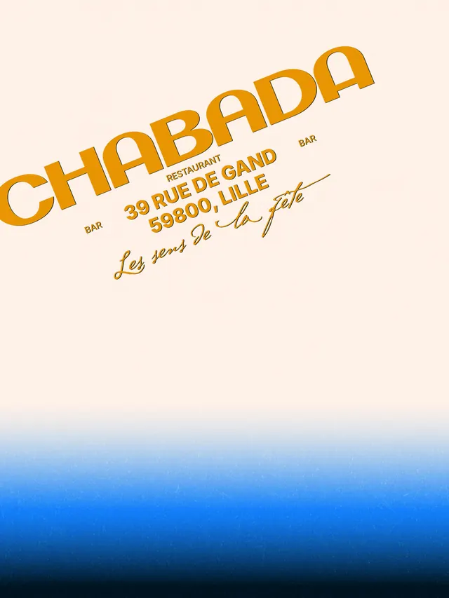 Chabada bar-restaurant identity and environmental design (slide 3)