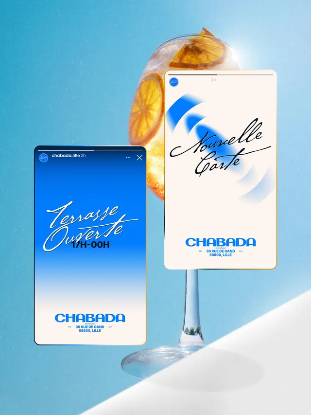 Chabada bar-restaurant identity and environmental design (slide 6)