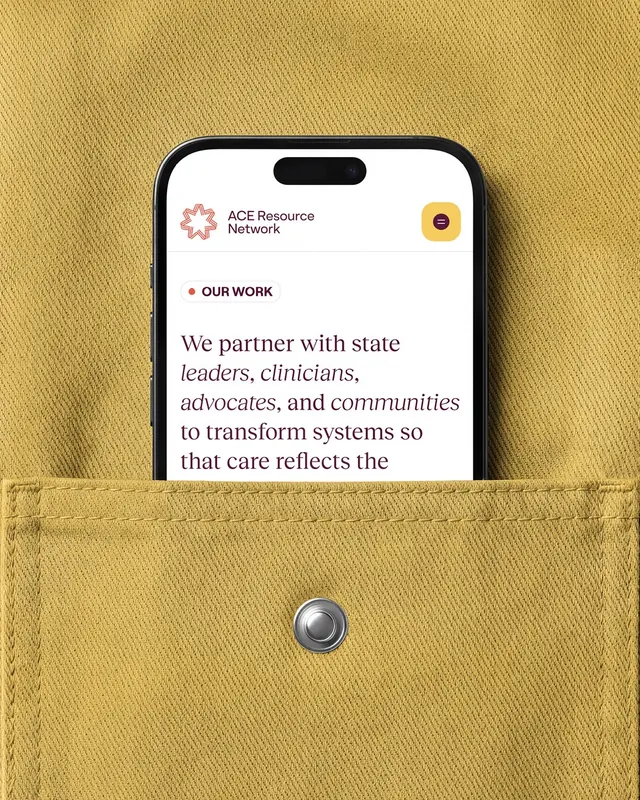 ACE Resource Network brand identity case study (slide 10), corporate-clean, warm