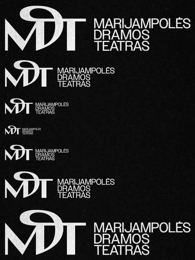 Marijampolės Drama Theatre monogram redesign (slide 2)