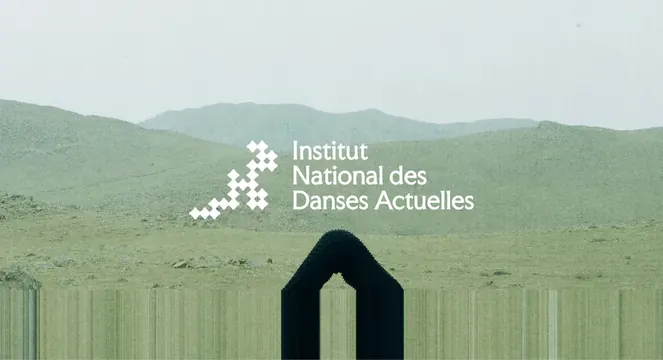 Institut National des Danses Actuelles logo, geometric, minimal, light