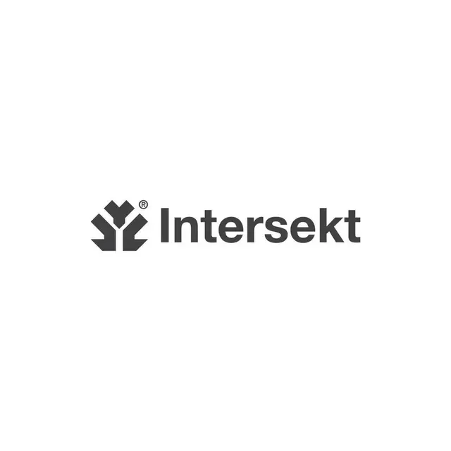 Intersekt logo, geometric, minimal, light