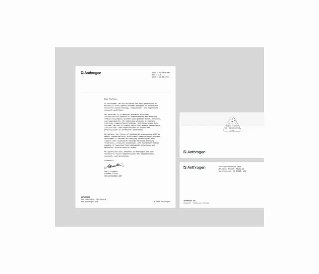 Anthrogen Micrographics, minimal, editorial, monochrome