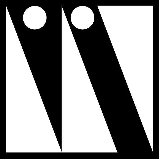Geometric Abstract Logo, minimal, geometric, monochrome