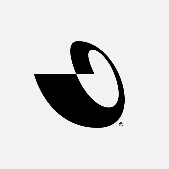 Jinxed logo, geometric, minimal, dark
