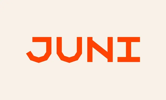 Juni logo, geometric, warm