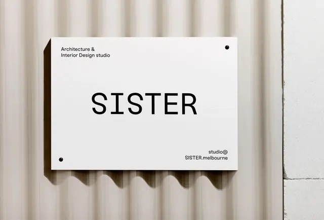Sister Interior Design Studio Signage