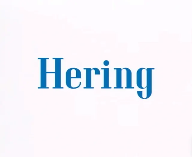 Hering serif wordmark, minimal, corporate-clean, light