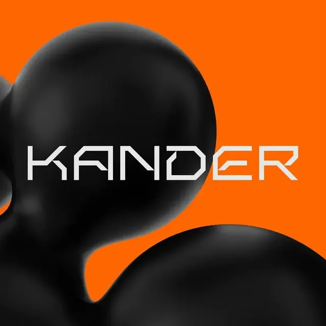 Kander logo, geometric, light