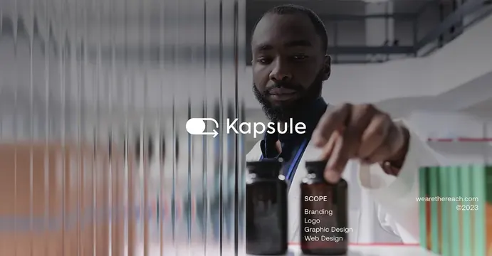 Kapsule logo, geometric, minimal, light