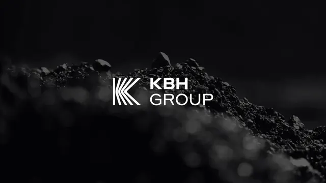 KBH Group logo, geometric, minimal, light