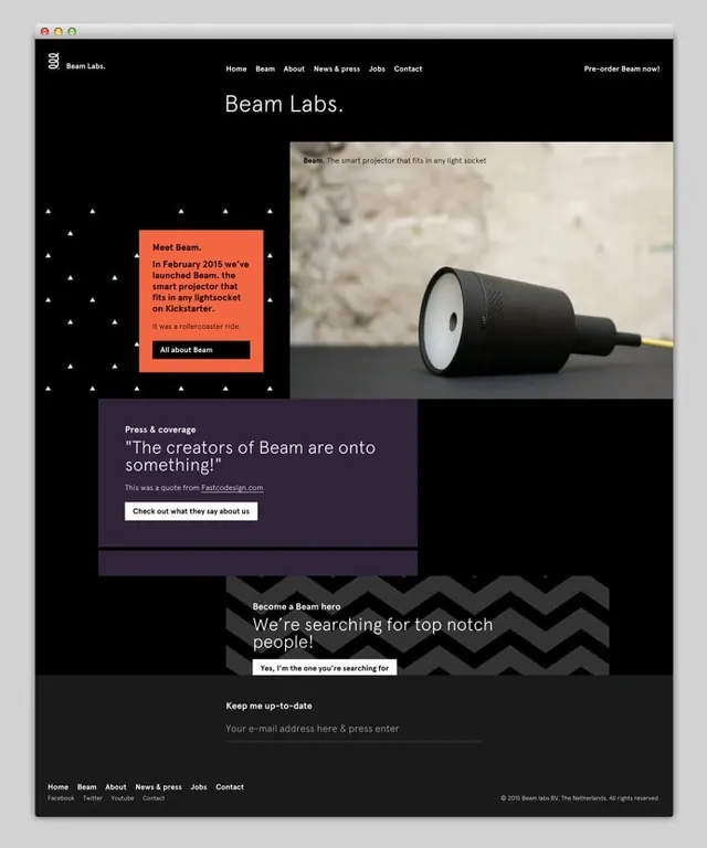 Beam Line Branding, minimal, swiss, dark