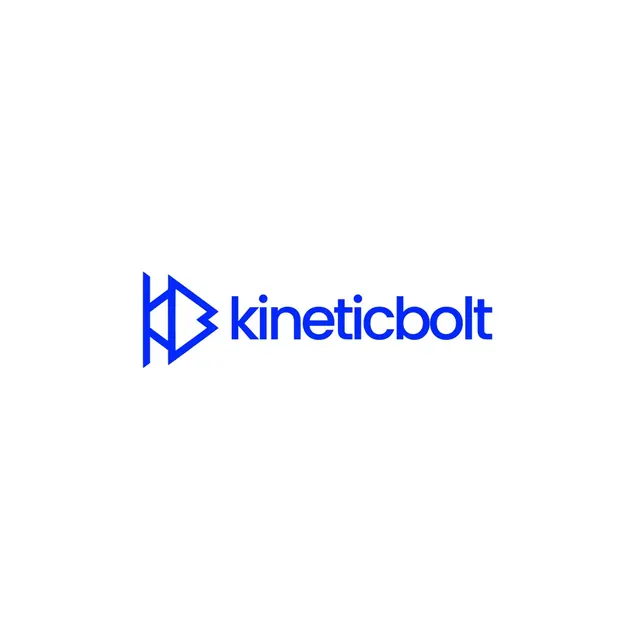 Kineticbolt logo, geometric, minimal, cool