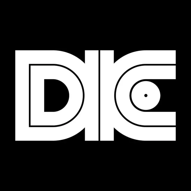 DIC Wordmark, minimal, geometric, high-contrast