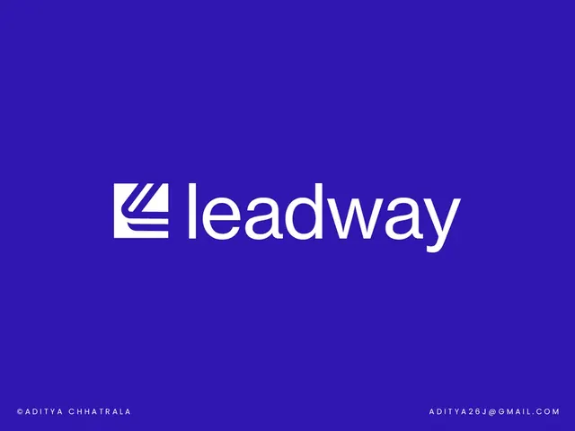 Leadway logo, geometric, minimal, light