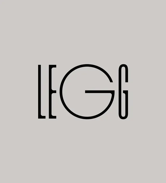 Legg logo, geometric, minimal, dark