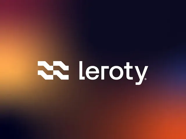 Leroty logo, geometric, minimal, light