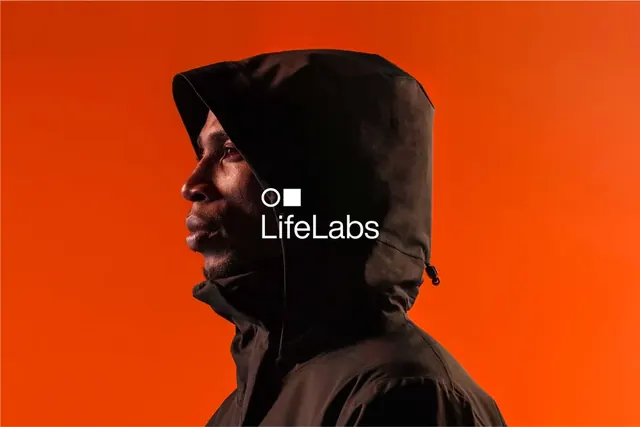 LifeLabs logo, minimal, geometric, light