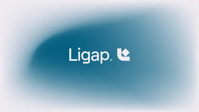 Ligap logo, geometric, minimal, light