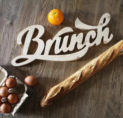 Brunch Script Typography