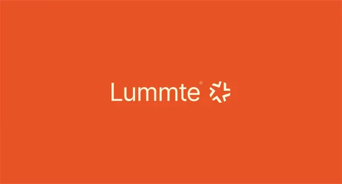 Lummte logo, geometric, minimal, light