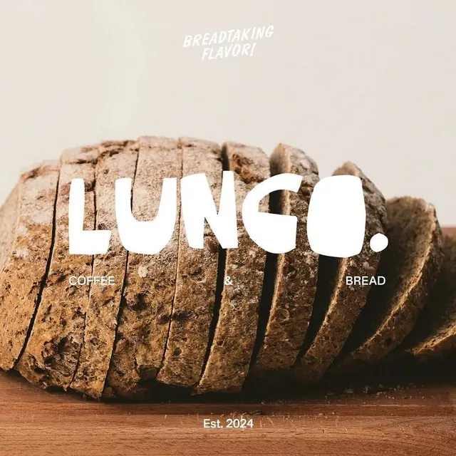Lungo logo, minimal, light