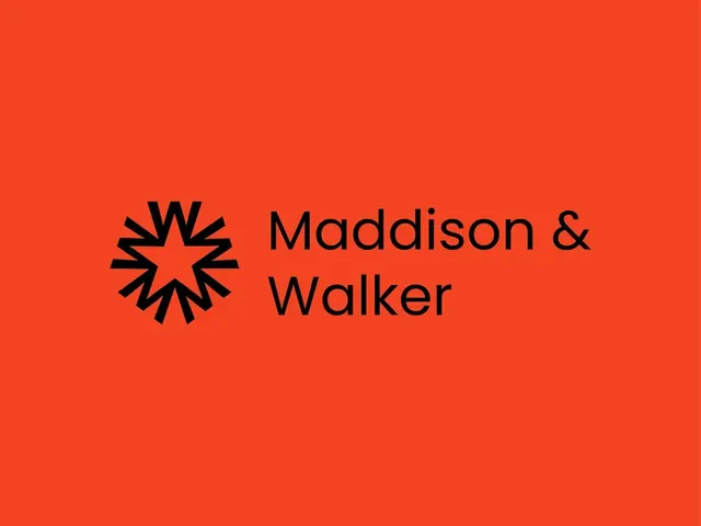Maddison & Walker logo, minimal, geometric, dark