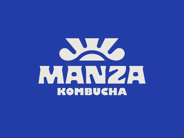Manza logo, geometric, light