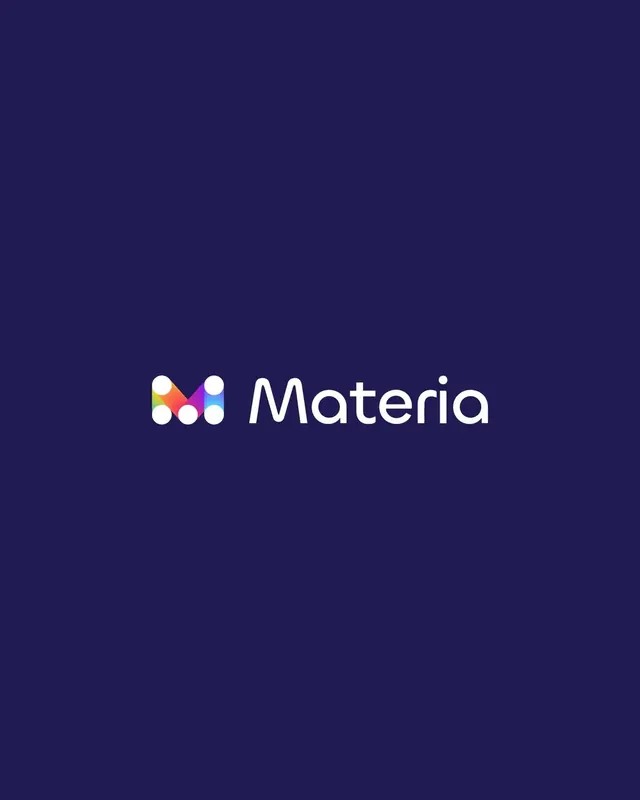 Materia logo, geometric, minimal, light