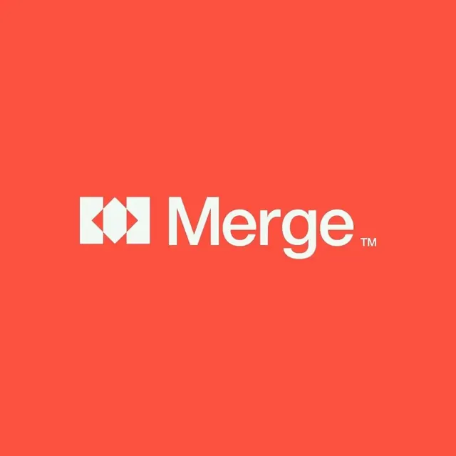 Merge logo, geometric, minimal, light