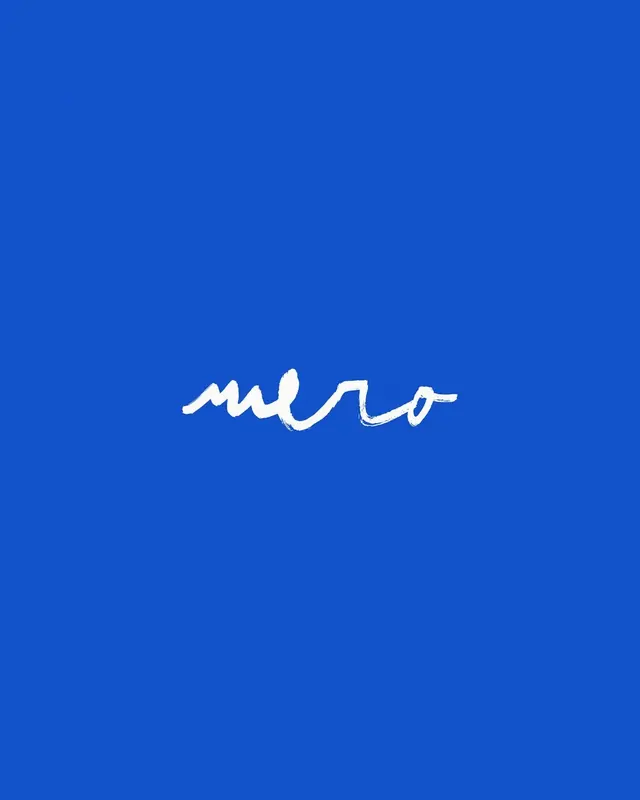 Mero logo, minimal, line-art, light