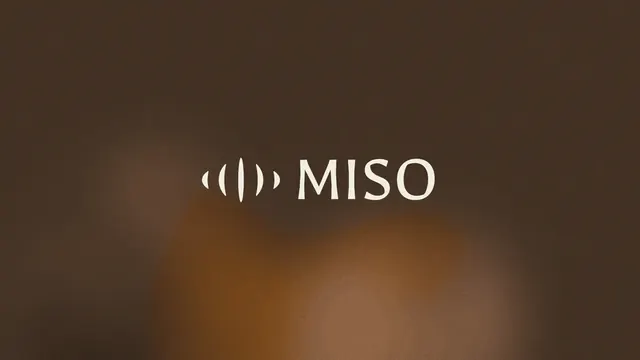 Miso logo, minimal, geometric, light