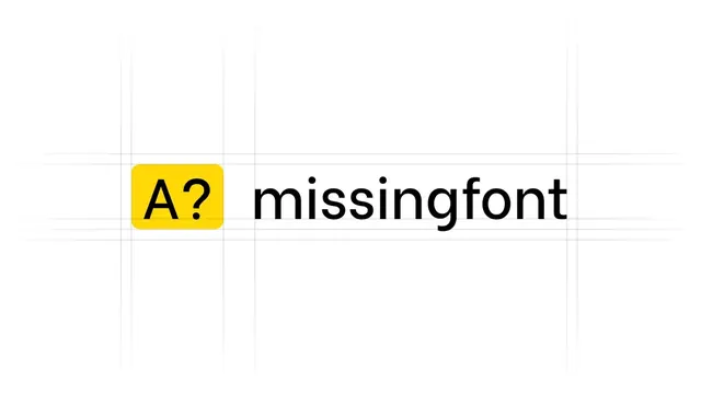 Missingfont logo, geometric, minimal, warm