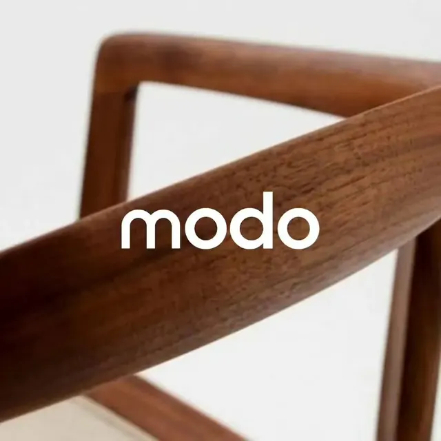 Modo logo, minimal, line-art, light