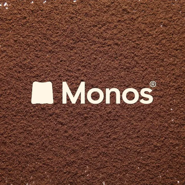 Monos logo, geometric, minimal, light
