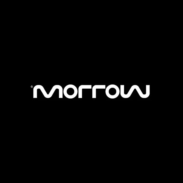 Morrow logo, minimal, geometric, light