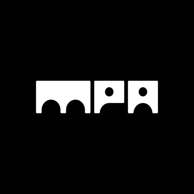 MPA logo, geometric, minimal, light