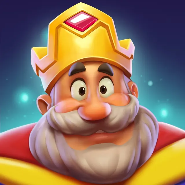 Royal Match, 3d-render, playful, vibrant