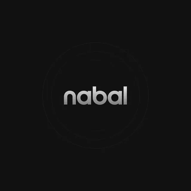Nabal logo, minimal, line-art, light