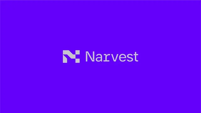Narvest logo, geometric, minimal, cool