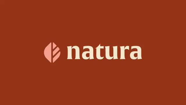 Natura logo, geometric, minimal, light