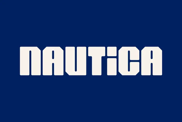 Nautica logo, geometric, light