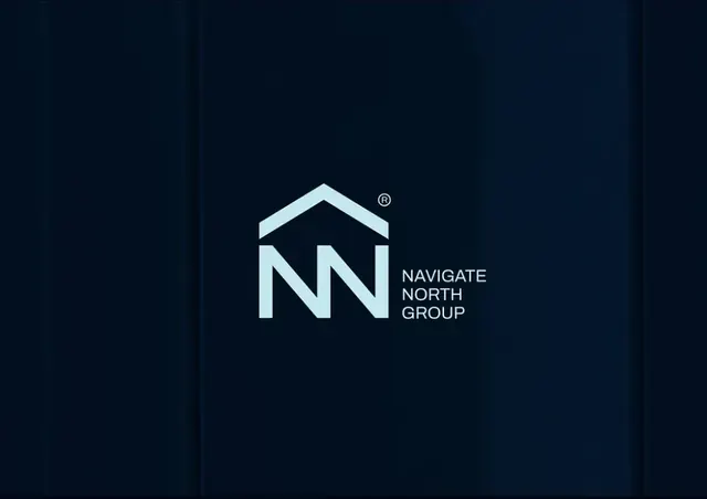 Navigate North logo, geometric, minimal, cool