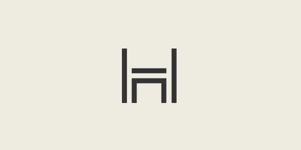 Minimalist chair line icon, minimal, line-art, light