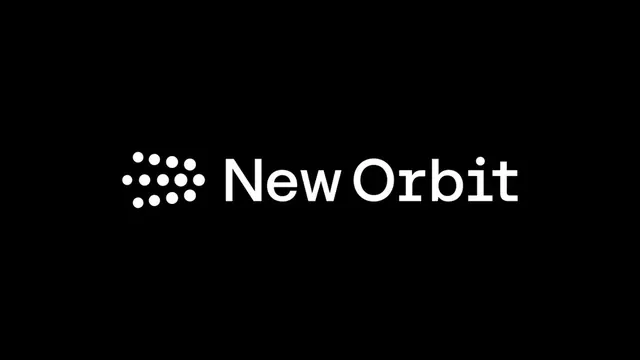 New Orbit logo, geometric, minimal, light