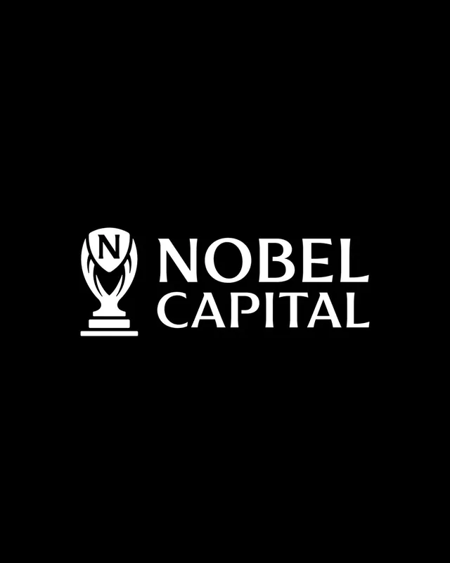 Nobel Capital logo, geometric, minimal, light