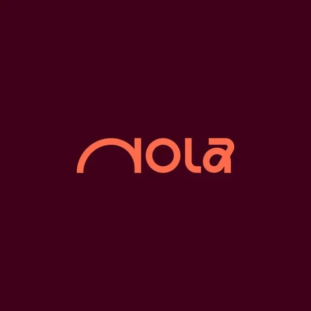 Nola logo, minimal, warm