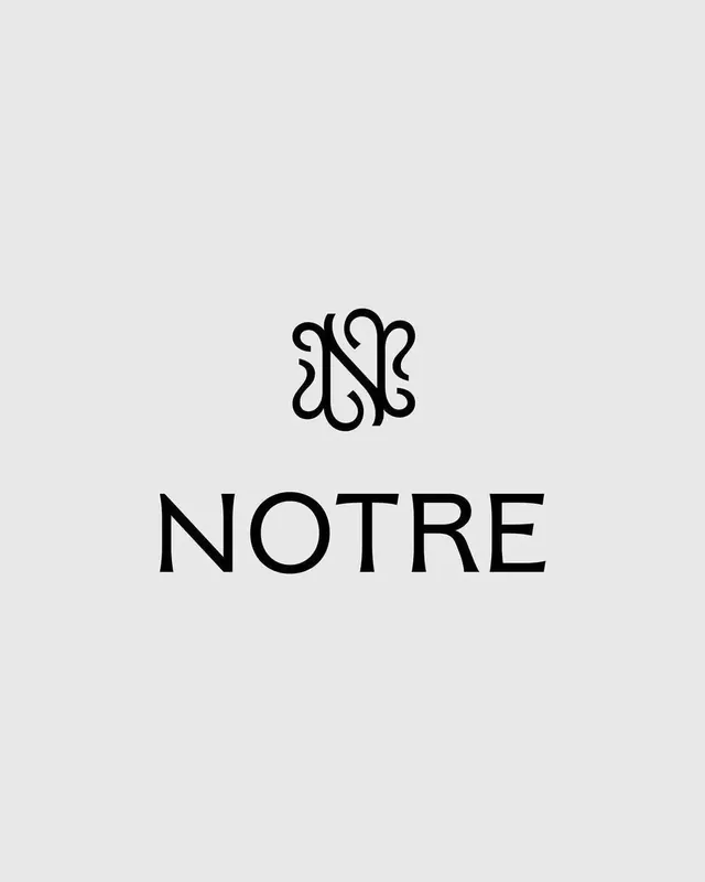 Notre logo, minimal, luxury, dark