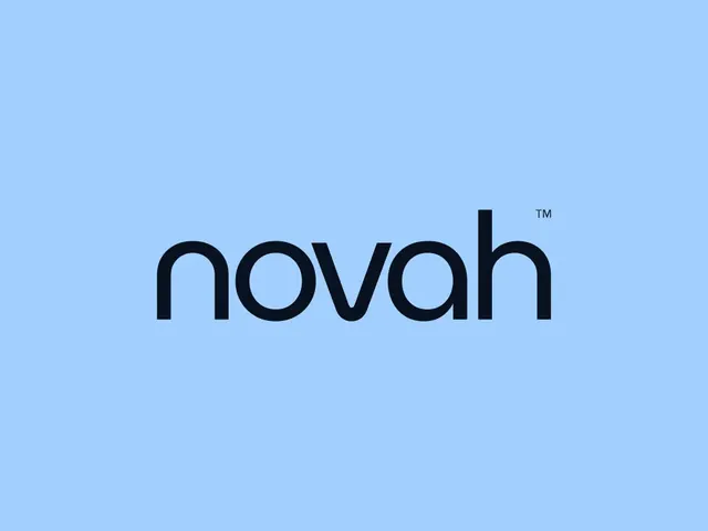Novah logo, geometric, minimal, cool