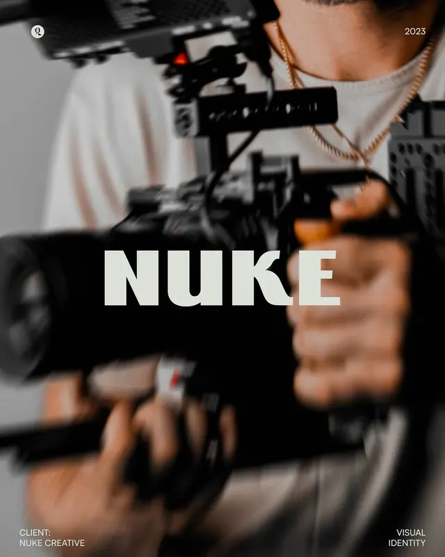 Nuke logo, minimal, light